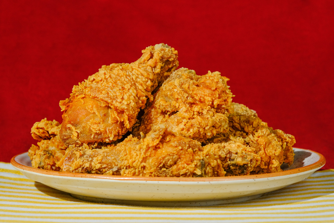 Fried Chicken on Plate